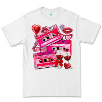 White valentines day cassette Premium Tee - NancyCooperArtShop