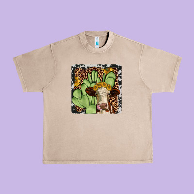 Cactus Hereford Coaster Urban Heavy Tee Designed By Jahusdesignshop