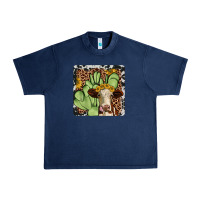 Navy cactus hereford coaster Urban Heavy Tee - JahusDesignShop