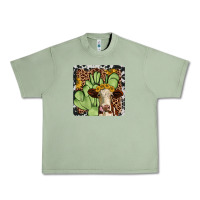 Oil Green cactus hereford coaster Urban Heavy Tee - JahusDesignShop