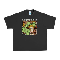 Pigment Black cactus hereford coaster Urban Heavy Tee - JahusDesignShop
