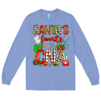 Colony Blue santa's favorite cna Long Sleeve Tee - texasbilliewilder