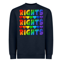 Navy Rights rights rights pride Heavyweight Sweatshirt - CowGirlArtShop