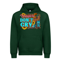 Forest Green cowgirls don't crty boots hat sunflowers Urban Hoodie - Artiststas