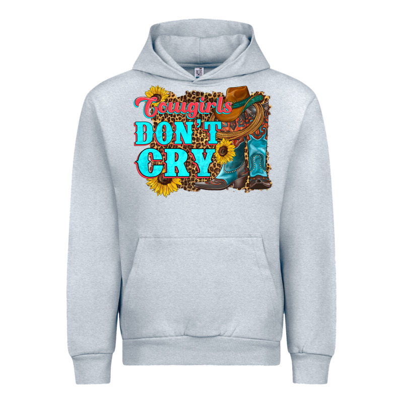 Cowgirls Don't Crty Boots Hat Sunflowers Urban Hoodie by Artiststas | Teevron