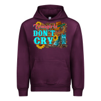 Mauve Wine cowgirls don't crty boots hat sunflowers Urban Hoodie - Artiststas