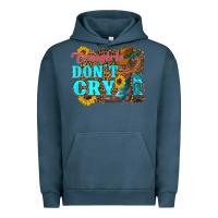 Pigment Midnight Navy cowgirls don't crty boots hat sunflowers Urban Hoodie - Artiststas