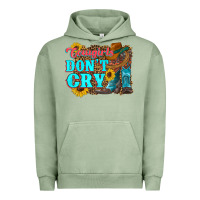 Pigment Oil Green cowgirls don't crty boots hat sunflowers Urban Hoodie - Artiststas