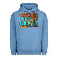 Pigment Pebble Blue cowgirls don't crty boots hat sunflowers Urban Hoodie - Artiststas