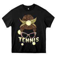 Black tennis mom Heavy Core Tee - MaliasSmallBusiness