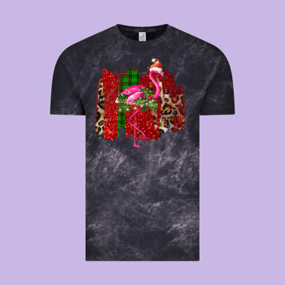 Christmas Flamingo Vintage Tee Designed By Bettercallsaul