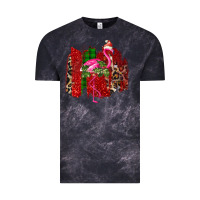 Cloud Black Christmas Flamingo Vintage Tee - Bettercallsaul
