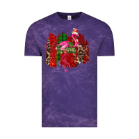 Cloud Purple Christmas Flamingo Vintage Tee - Bettercallsaul
