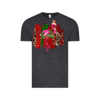 Vintage Black Christmas Flamingo Vintage Tee - Bettercallsaul