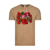 Vintage Coffee Christmas Flamingo Vintage Tee - Bettercallsaul