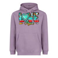 Lavender Love Mom Heavyweight Hoodie - CowhideDigitalArt