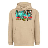 Mushroom Love Mom Heavyweight Hoodie - CowhideDigitalArt