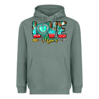 Sage Love Mom Heavyweight Hoodie - CowhideDigitalArt