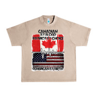 French Oak American By Birth Canadian By Blood Patriot By Choice Urban Heavy Tee - Bettercallsaul