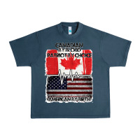 Midnight Navy American By Birth Canadian By Blood Patriot By Choice Urban Heavy Tee - Bettercallsaul