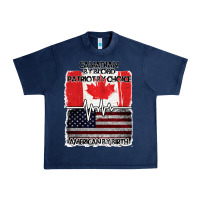 Navy American By Birth Canadian By Blood Patriot By Choice Urban Heavy Tee - Bettercallsaul