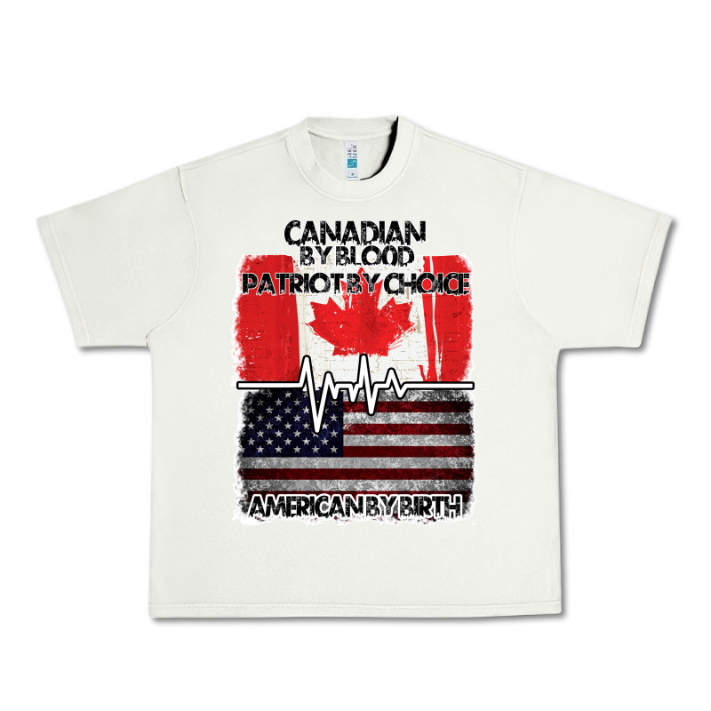 American By Birth Canadian By Blood Patriot By Choice Urban Heavy Tee by Bettercallsaul | Teevron