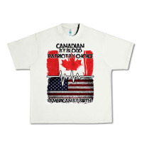 Pistachio American By Birth Canadian By Blood Patriot By Choice Urban Heavy Tee - Bettercallsaul