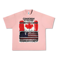 Salmon American By Birth Canadian By Blood Patriot By Choice Urban Heavy Tee - Bettercallsaul