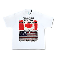 White American By Birth Canadian By Blood Patriot By Choice Urban Heavy Tee - Bettercallsaul