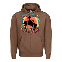 Chestnut American cowgirl 4th of july Zipper Hoodie - FaDigitalArtStudio