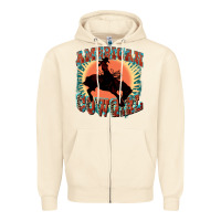 Sandshell American cowgirl 4th of july Zipper Hoodie - FaDigitalArtStudio