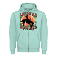 American Cowgirl 4th Of July Zipper Hoodie | Teevron
