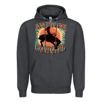 Smoke American cowgirl 4th of july Zipper Hoodie - FaDigitalArtStudio