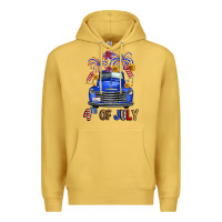 Antique Gold Western Fourth Of July Truck Premium Hoodie - FaDigitalArtStudio