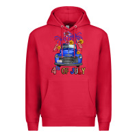 Cardinal Western Fourth Of July Truck Premium Hoodie - FaDigitalArtStudio