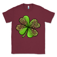 Burgundy leopard shamrock Classic Tee - Jasminsmagicworld