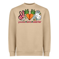 Mushroom Peace love Easter Day Heavyweight Sweatshirt - HowdyJamesFarm