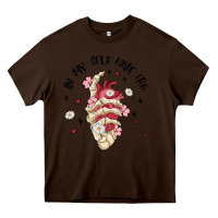 Chocolate Brown in my self love era Heavy Core Tee - MaliasSmallBusiness