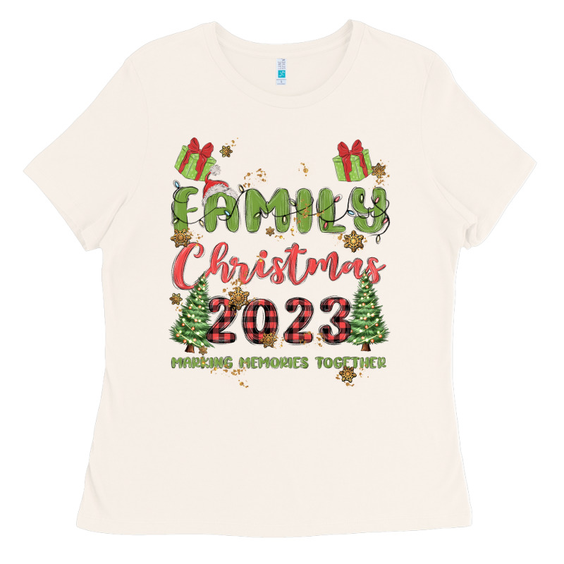 Custom Family Christmas 2023 Marking Memories Toge Ladies Tee by MaliasSmallBusiness | Teevron