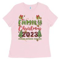 Bubblegum Pink custom family christmas 2023 marking memories toge Ladies Tee - MaliasSmallBusiness
