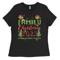 Black custom family christmas 2023 marking memories toge Ladies Tee - MaliasSmallBusiness