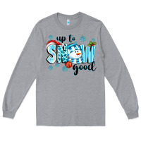 Heather Grey up to snow good Long Sleeve Tee - texasbilliewilder