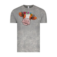 Cloud Rock Cow With Flowers Vintage Tee - Bettercallsaul