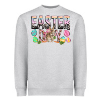 Heather Grey Easter Day with rabbit Heavyweight Sweatshirt - HowdyJamesFarm