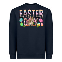 Navy Easter Day with rabbit Heavyweight Sweatshirt - HowdyJamesFarm