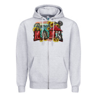 Heather Grey Ranch mama Motthaer's Day Zipper Hoodie - FaDigitalArtStudio