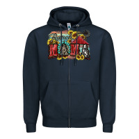 Navy Ranch mama Motthaer's Day Zipper Hoodie - FaDigitalArtStudio