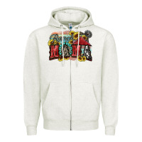 Oatmeal Heather Ranch mama Motthaer's Day Zipper Hoodie - FaDigitalArtStudio
