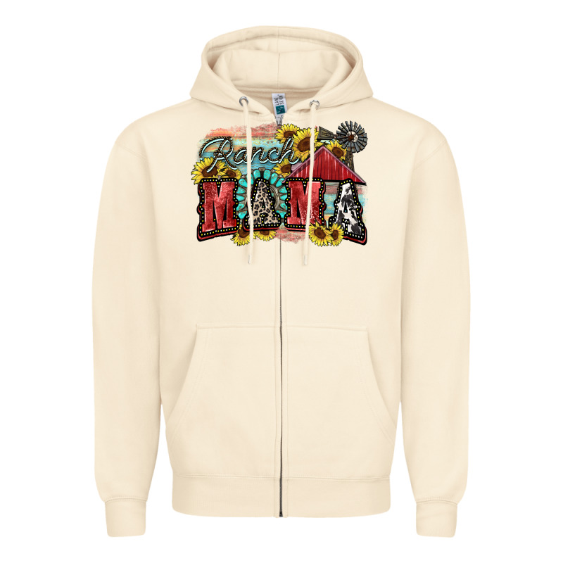 Ranch Mama Motthaer's Day Zipper Hoodie by FaDigitalArtStudio | Teevron