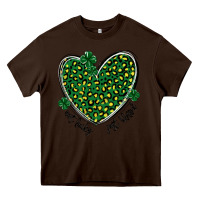 Chocolate Brown not lucky just blessed Heavy Core Tee - MaliasSmallBusiness
